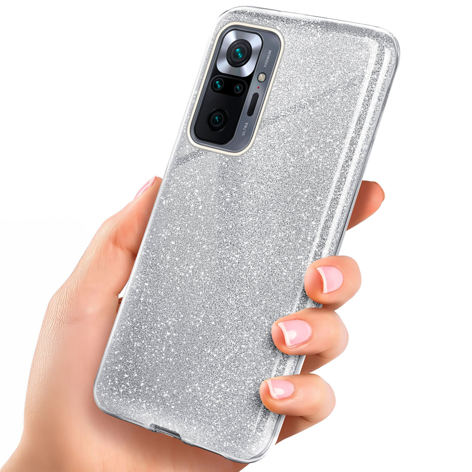 ONEFLOW Glitter Case Redmi Note 10 Pro mit Glitzer Look – Weiteres Produktbild 1