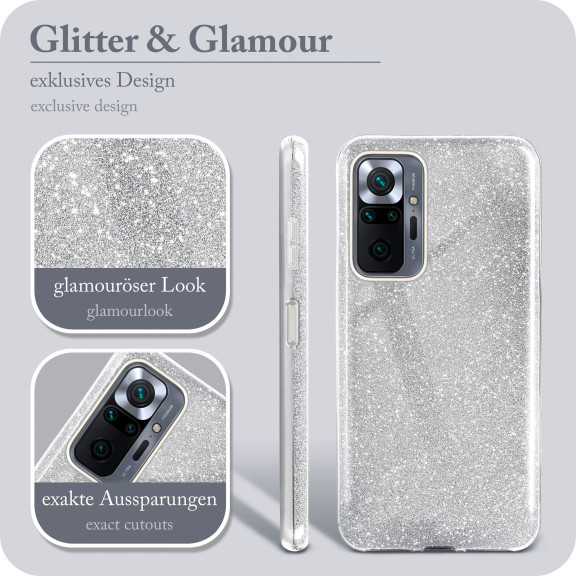 ONEFLOW Glitter Case Redmi Note 10 Pro mit Glitzer Look – Weiteres Produktbild 2