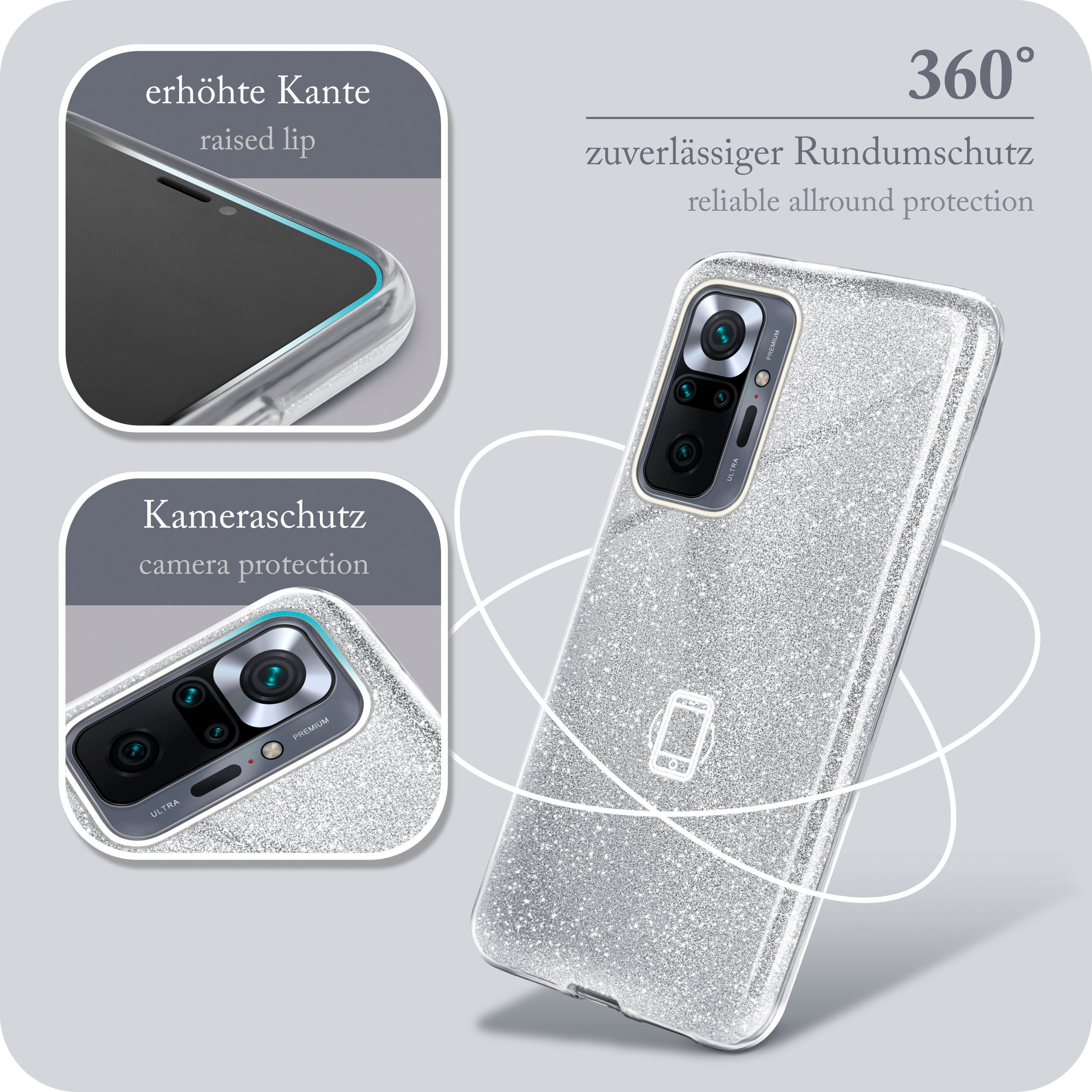 ONEFLOW Glitter Case Redmi Note 10 Pro mit Glitzer Look – Weiteres Produktbild 5 ONEFLOW Glitter Case Redmi Note 10 Pro mit Glitzer Look – Weiteres Produktbild 5