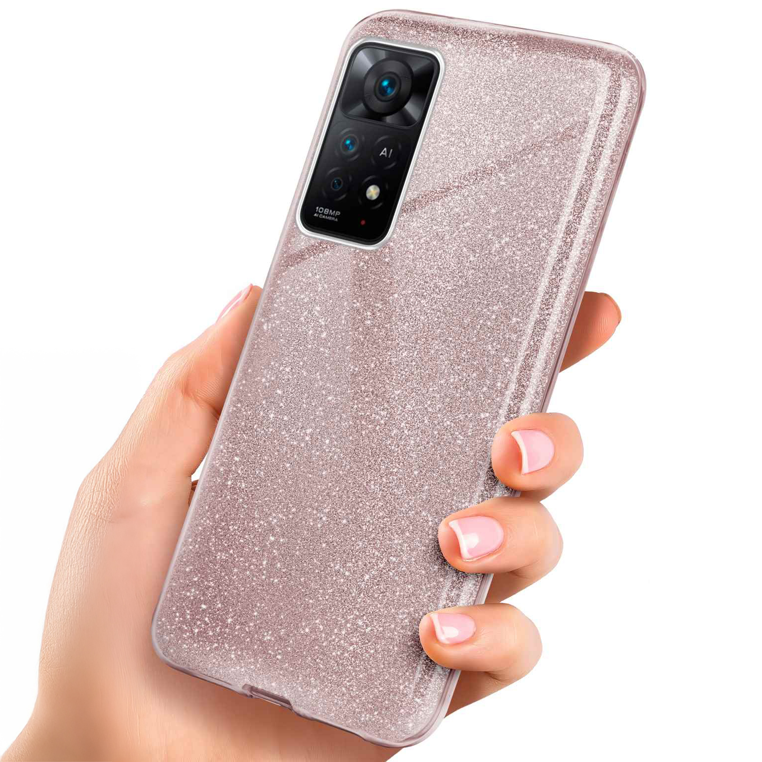 ONEFLOW Glitter Case Redmi Note 11 Pro mit Glitzer Look – Weiteres Produktbild 1 ONEFLOW Glitter Case Redmi Note 11 Pro mit Glitzer Look – Weiteres Produktbild 1