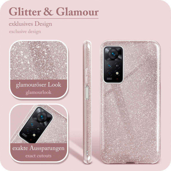 ONEFLOW Glitter Case Redmi Note 11 Pro mit Glitzer Look – Weiteres Produktbild 2 ONEFLOW Glitter Case Redmi Note 11 Pro mit Glitzer Look – Weiteres Produktbild 2