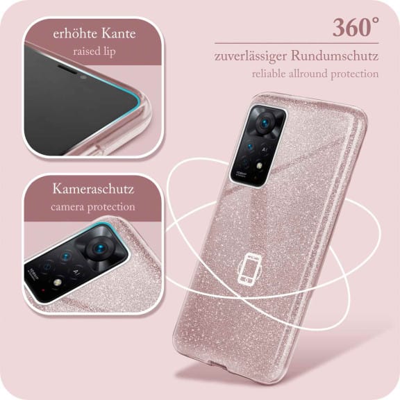 ONEFLOW Glitter Case Redmi Note 11 Pro mit Glitzer Look – Weiteres Produktbild 5 ONEFLOW Glitter Case Redmi Note 11 Pro mit Glitzer Look – Weiteres Produktbild 5