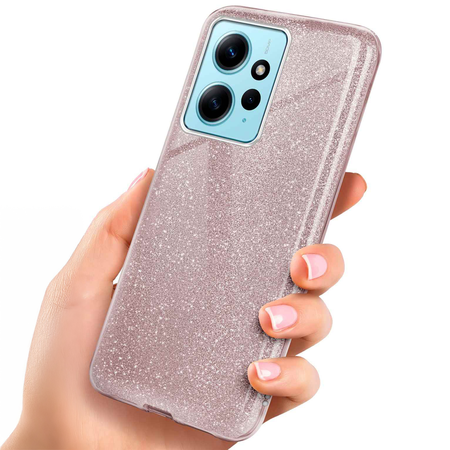 ONEFLOW Glitter Case Redmi Note 12 (4G) mit Glitzer Look – undefined