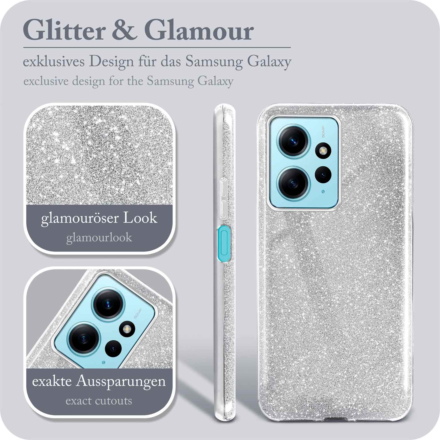 ONEFLOW Glitter Case Redmi Note 12 (4G) mit Glitzer Look – Weiteres Produktbild 2 ONEFLOW Glitter Case Redmi Note 12 (4G) mit Glitzer Look – Weiteres Produktbild 2