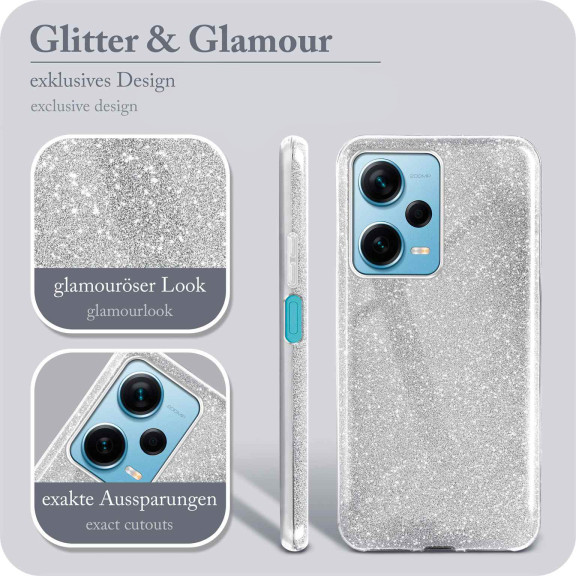 ONEFLOW Glitter Case Redmi Note 12 5G mit Glitzer Look – Weiteres Produktbild 2