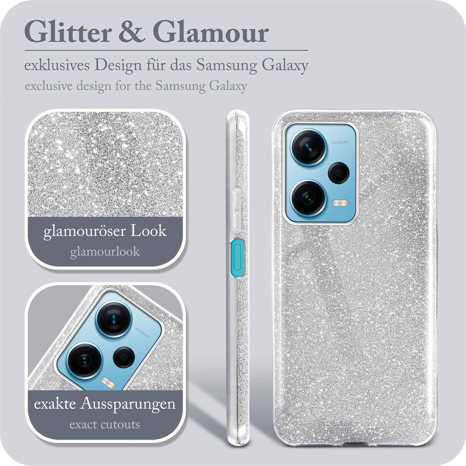 ONEFLOW Glitter Case Redmi Note 12 5G mit Glitzer Look – Weiteres Produktbild 2 ONEFLOW Glitter Case Redmi Note 12 5G mit Glitzer Look – Weiteres Produktbild 2