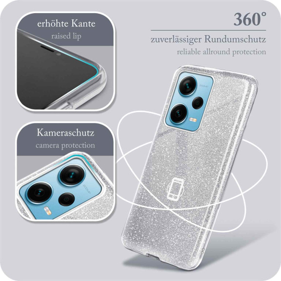 ONEFLOW Glitter Case Redmi Note 12 5G mit Glitzer Look – Weiteres Produktbild 5