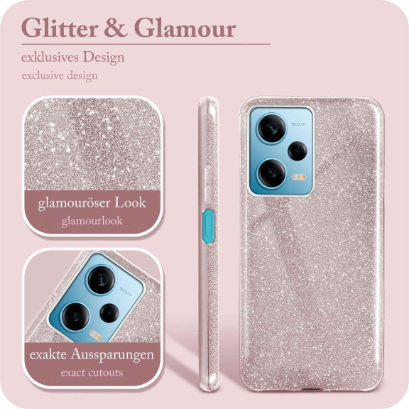 ONEFLOW Glitter Case Redmi Note 12 Pro 5G mit Glitzer Look – Weiteres Produktbild 2