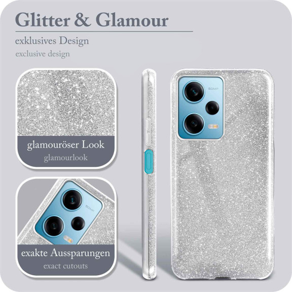 ONEFLOW Glitter Case Redmi Note 12 Pro 5G mit Glitzer Look – Weiteres Produktbild 2