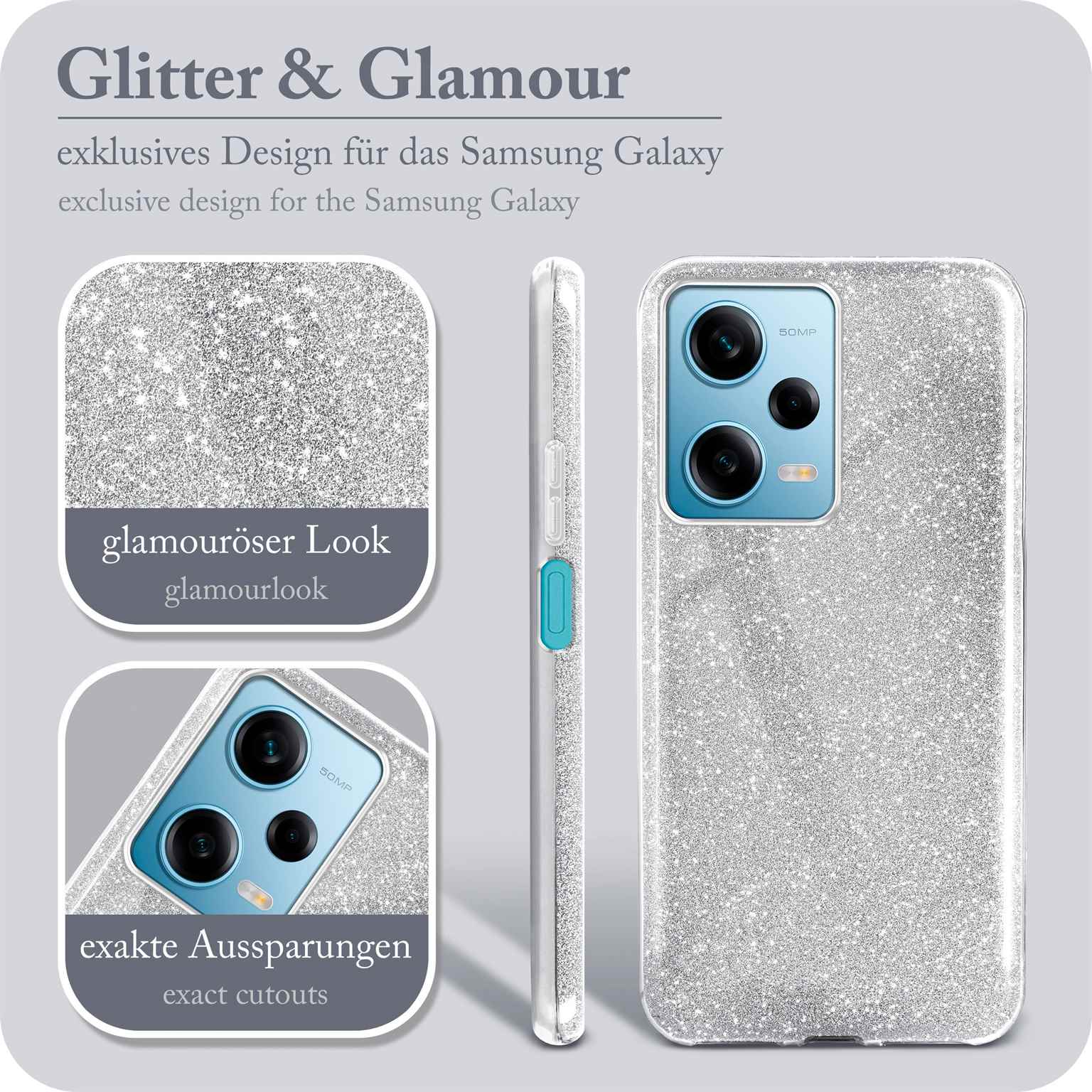 ONEFLOW Glitter Case Redmi Note 12 Pro 5G mit Glitzer Look – Weiteres Produktbild 2 ONEFLOW Glitter Case Redmi Note 12 Pro 5G mit Glitzer Look – Weiteres Produktbild 2
