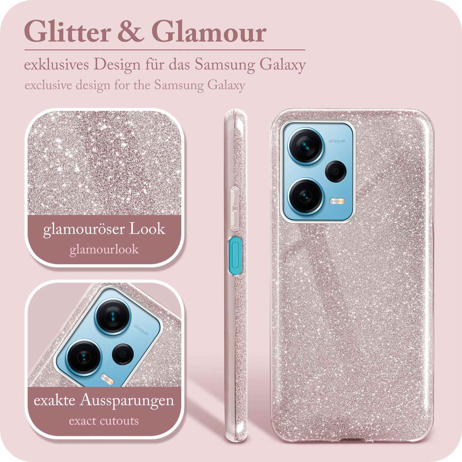 ONEFLOW Glitter Case Redmi Note 12 Pro+ 5G mit Glitzer Look – Weiteres Produktbild 2