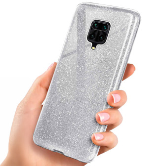 ONEFLOW Glitter Case Redmi Note 9 Pro mit Glitzer Look – Sparkle - Silver ONEFLOW Glitter Case Redmi Note 9 Pro mit Glitzer Look – Sparkle - Silver