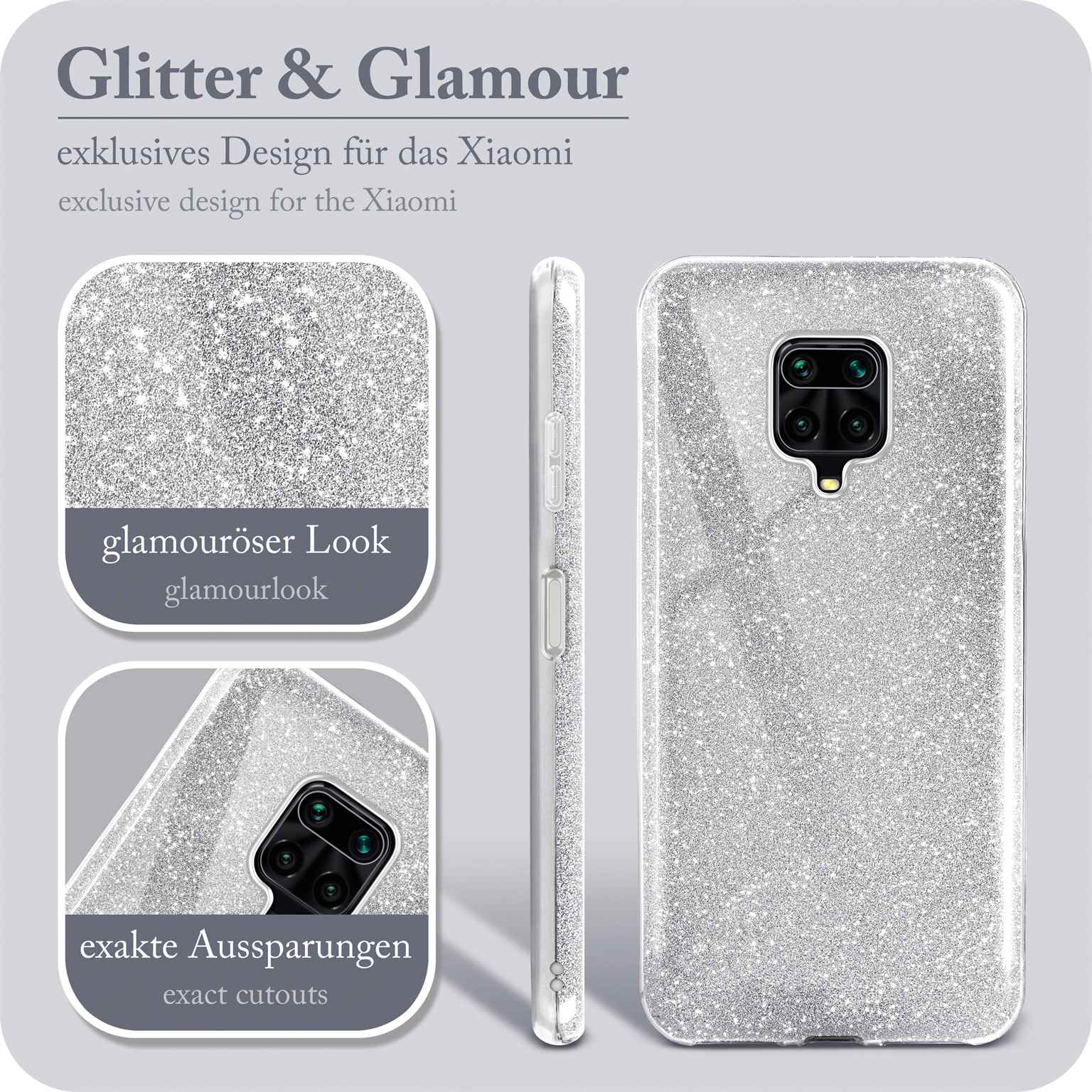 ONEFLOW Glitter Case Redmi Note 9 Pro mit Glitzer Look – Weiteres Produktbild 2