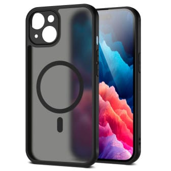 moex Halo Case iPhone 15 MagSafe Bumper Hülle – Schwarz moex Halo Case iPhone 15 MagSafe Bumper Hülle – Schwarz