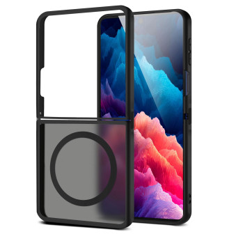 moex moex Halo Case Samsung Galaxy Z Flip 7 MagSafe Bumper Hülle – Schwarz