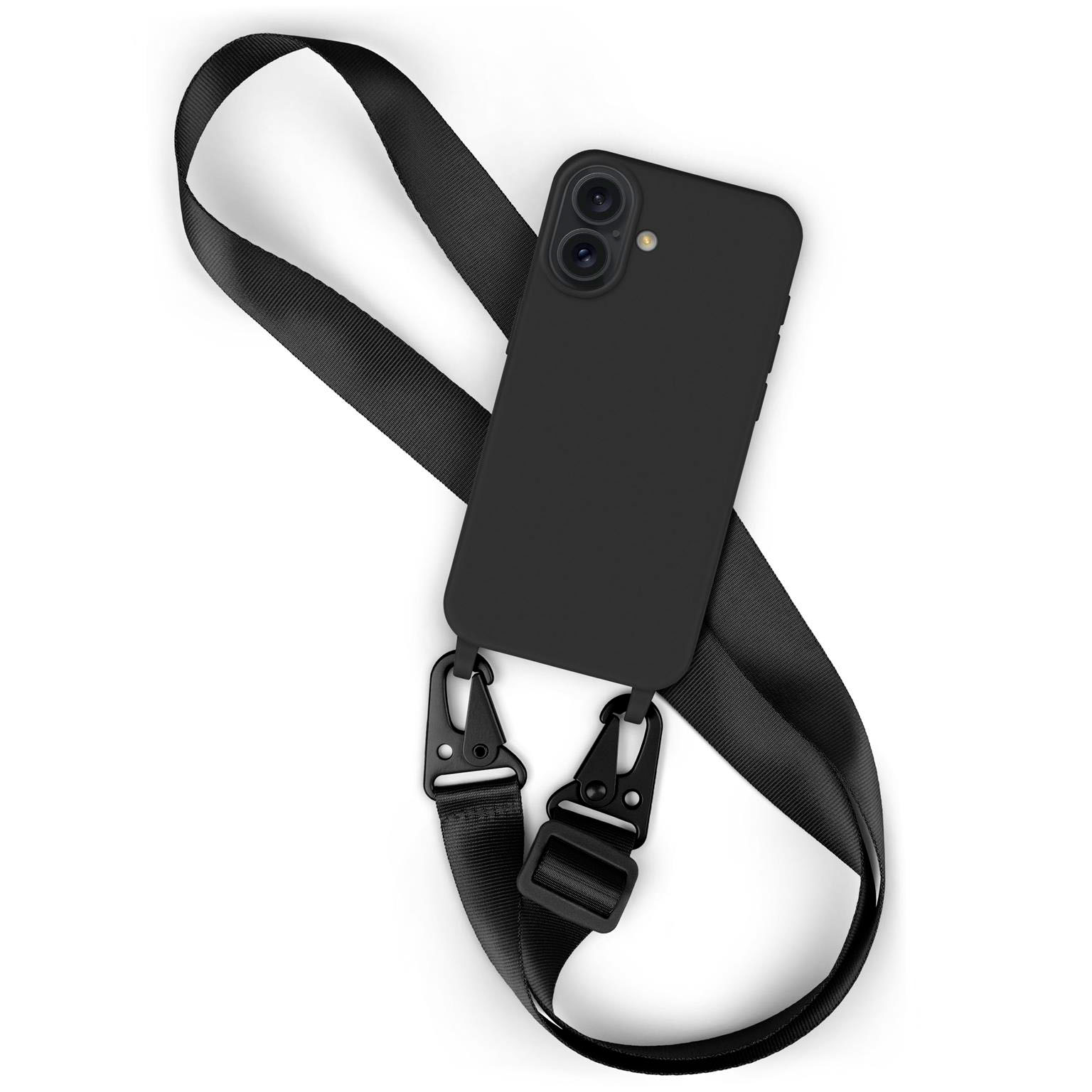 moex Hover Cover iPhone 16 Handyband breit – SCHWARZ