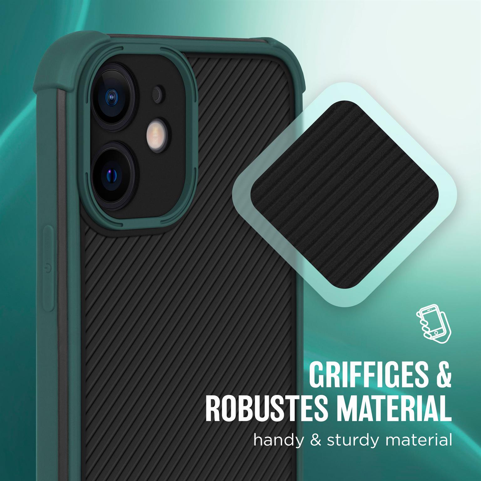 moex Leap Case iPhone 12 mini mit Kanten- & Kameraschutz – Weiteres Produktbild 4