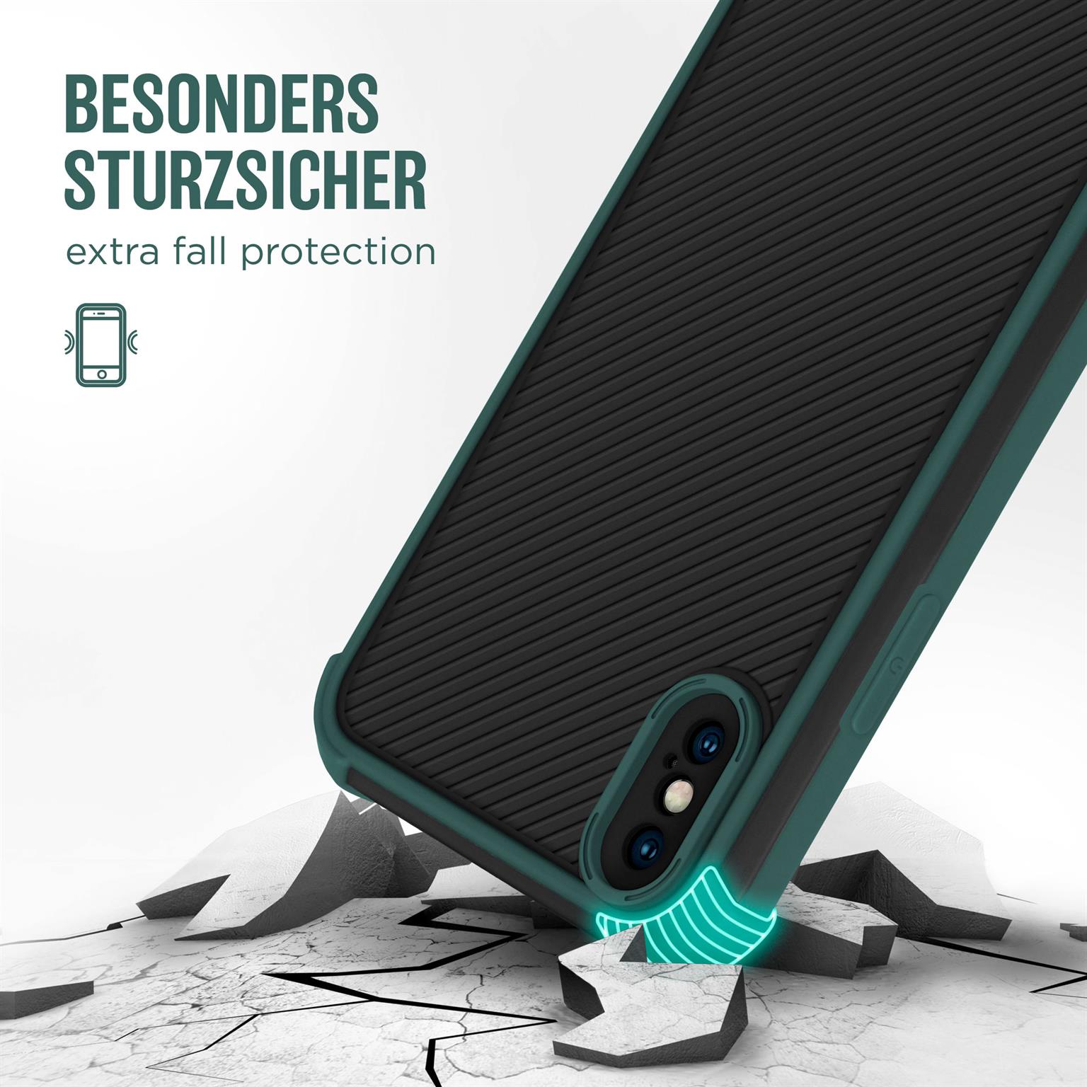 moex Leap Case iPhone X mit Kanten- & Kameraschutz – Weiteres Produktbild 3