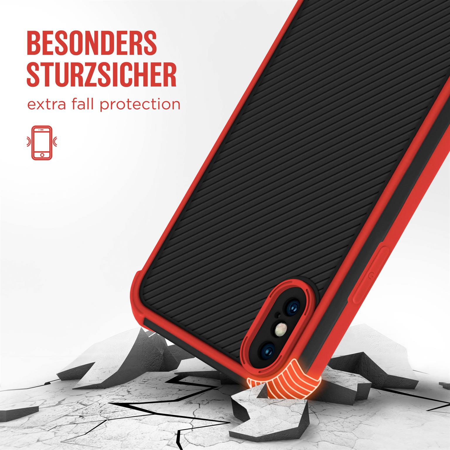 moex Leap Case iPhone X mit Kanten- & Kameraschutz – Weiteres Produktbild 3
