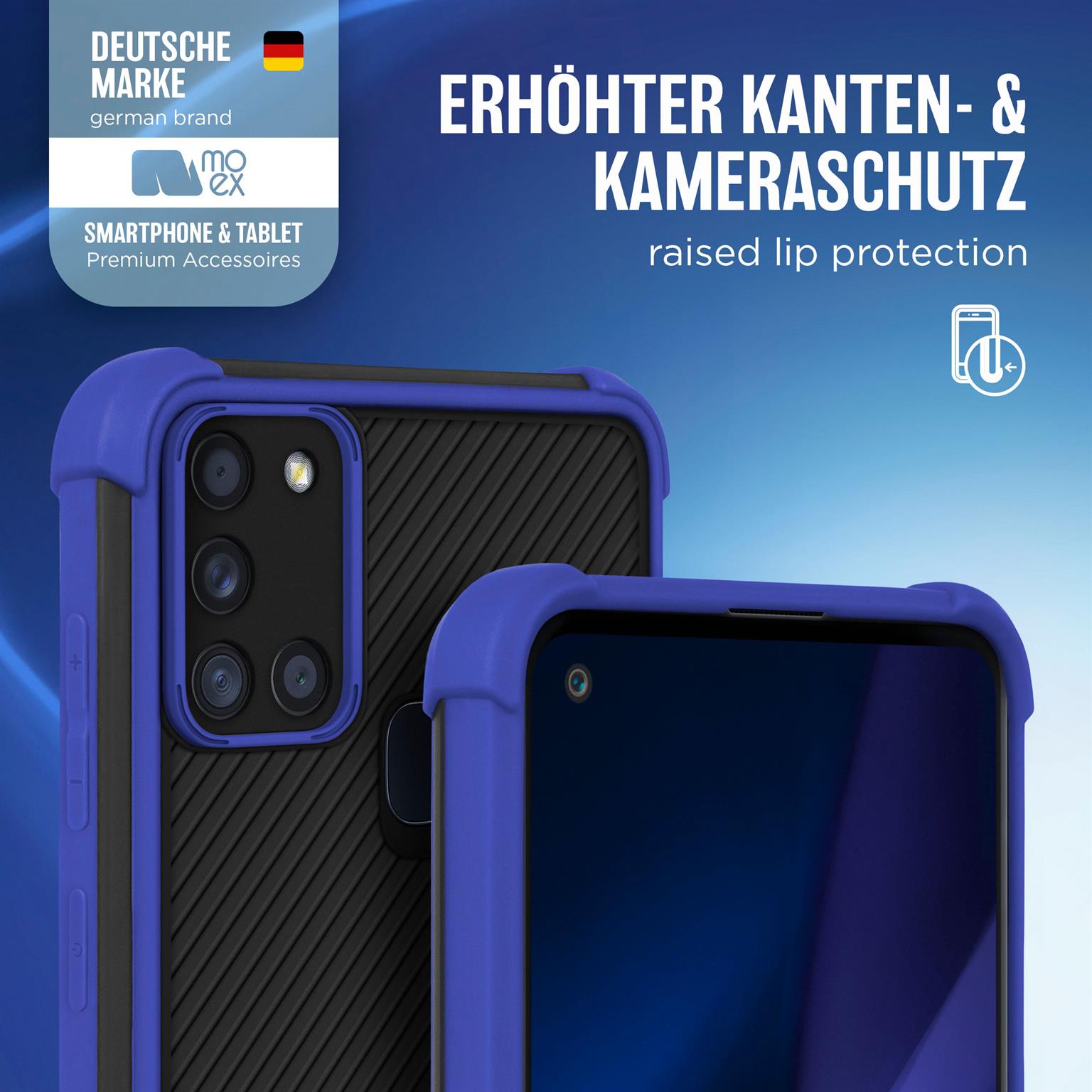 moex Leap Case Samsung Galaxy A21s mit Kanten- & Kameraschutz – Weiteres Produktbild 2
