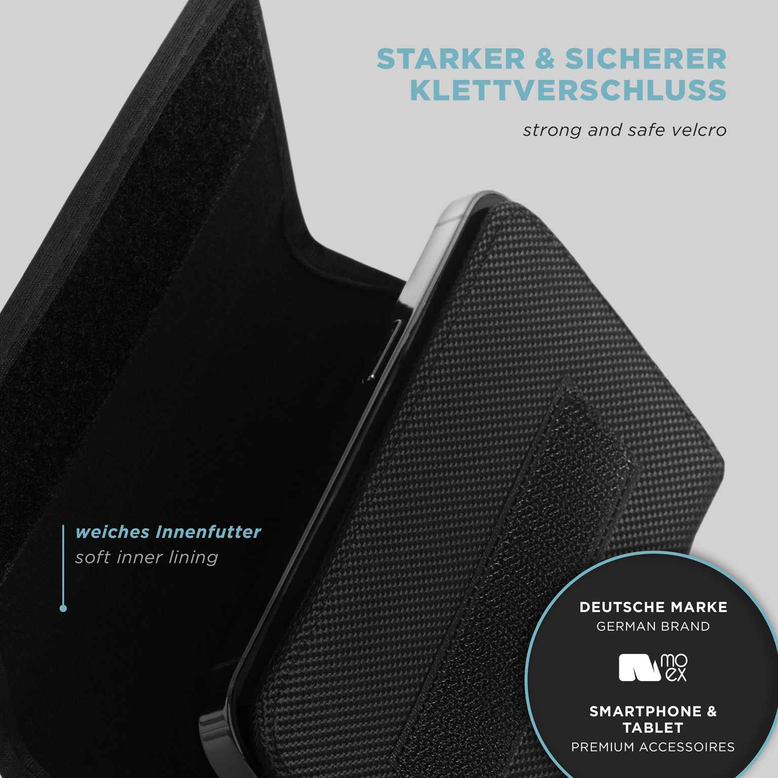 moex Mesh Case Honor X8a Handy Gürteltasche quer – Weiteres Produktbild 1