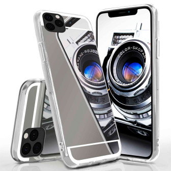 moex moex Mirror Case iPhone 11 Pro Spiegelhülle – Platin-Schwarz