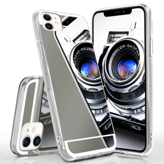 moex Mirror Case iPhone 11 Spiegelhülle – Platin-Schwarz moex Mirror Case iPhone 11 Spiegelhülle – Platin-Schwarz