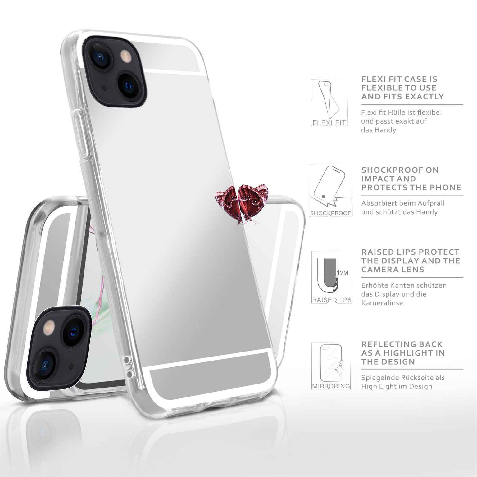 moex Mirror Case iPhone 13 Spiegelhülle – Weiteres Produktbild 2 moex Mirror Case iPhone 13 Spiegelhülle – Weiteres Produktbild 2