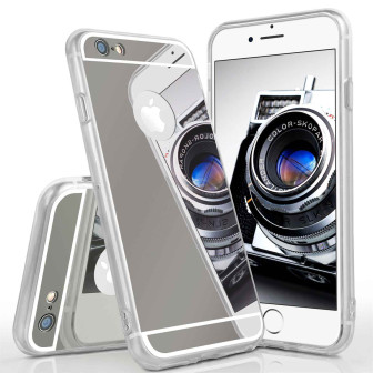 moex Mirror Case iPhone 6 Plus Spiegelhülle – Platin-Schwarz moex Mirror Case iPhone 6 Plus Spiegelhülle – Platin-Schwarz