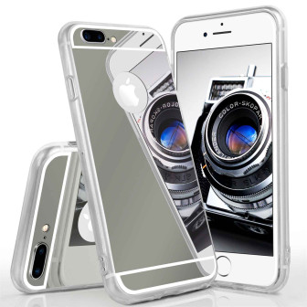 moex moex Mirror Case iPhone 7 Plus Spiegelhülle – Platin-Schwarz