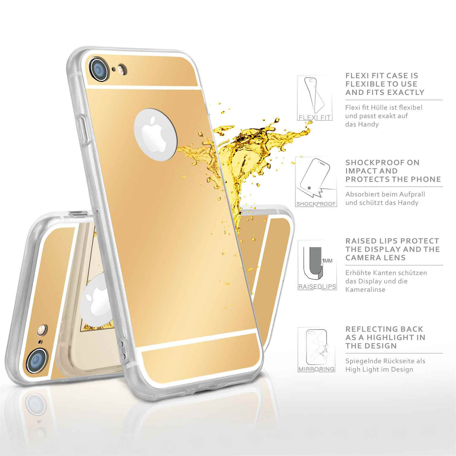 moex Mirror Case iPhone 8 Spiegelhülle – Weiteres Produktbild 2