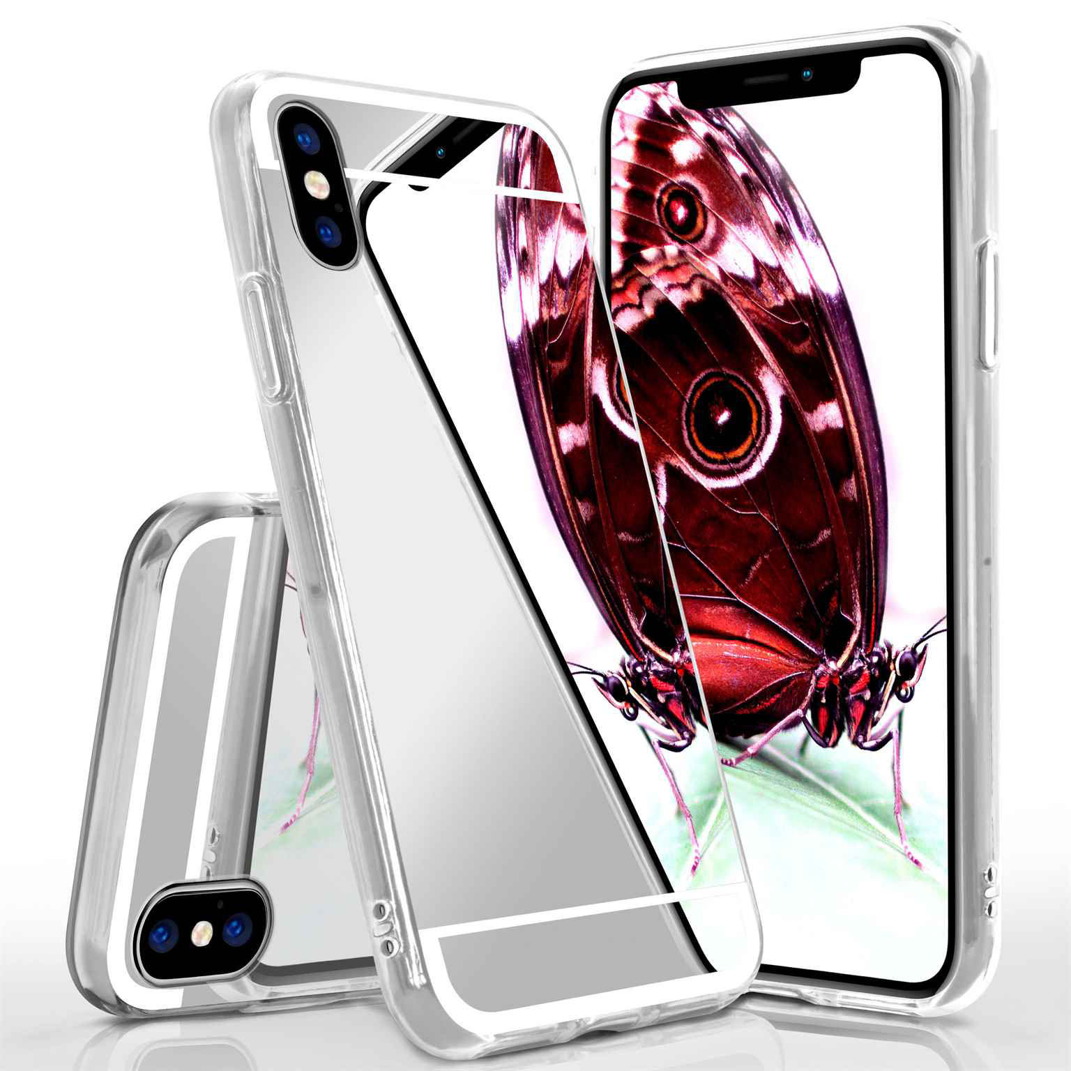 moex Mirror Case iPhone X Spiegelhülle Hauptbild