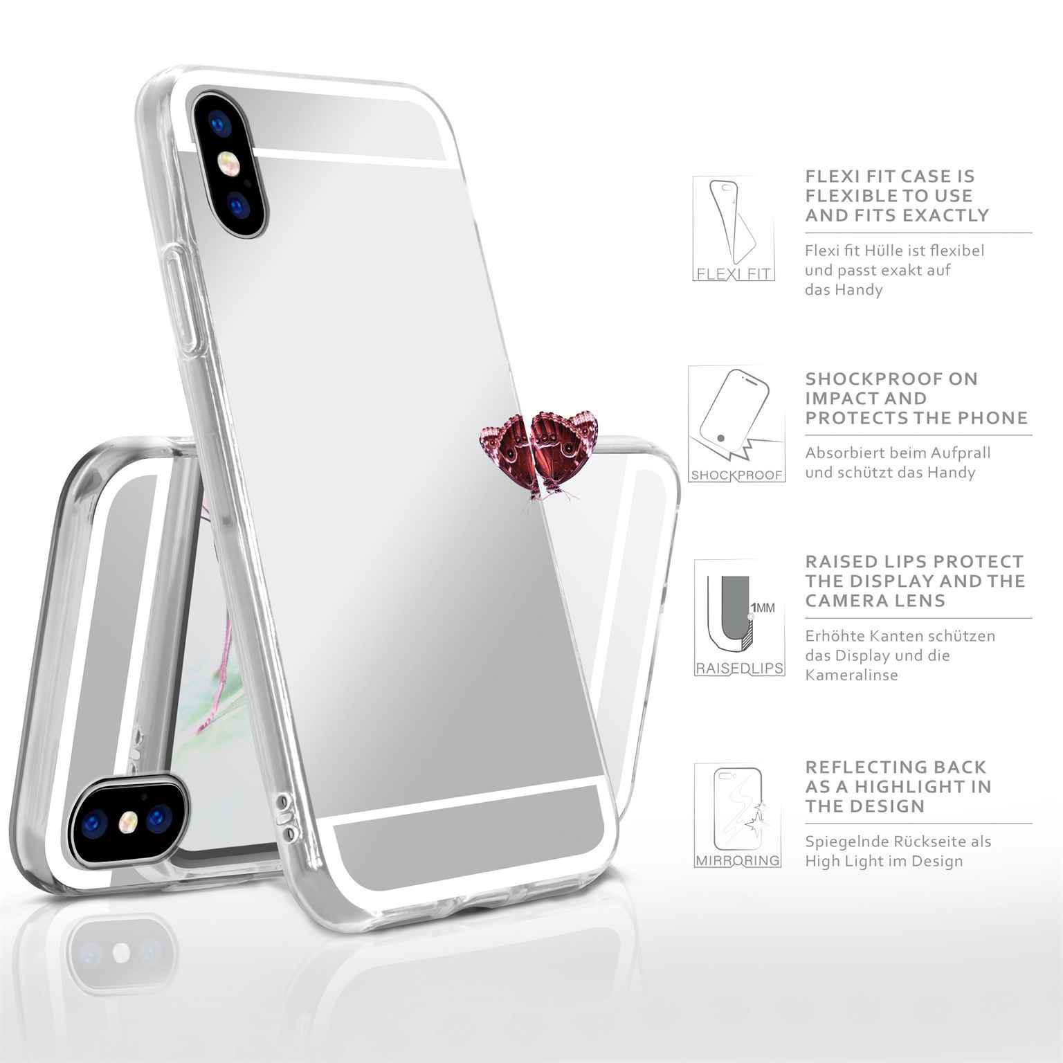 moex Mirror Case iPhone X Spiegelhülle – Weiteres Produktbild 1