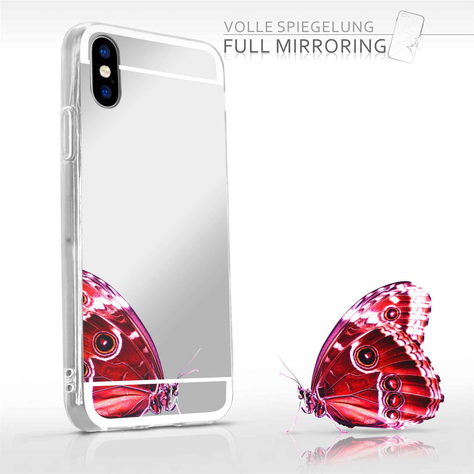 moex Mirror Case iPhone X Spiegelhülle – Weiteres Produktbild 3