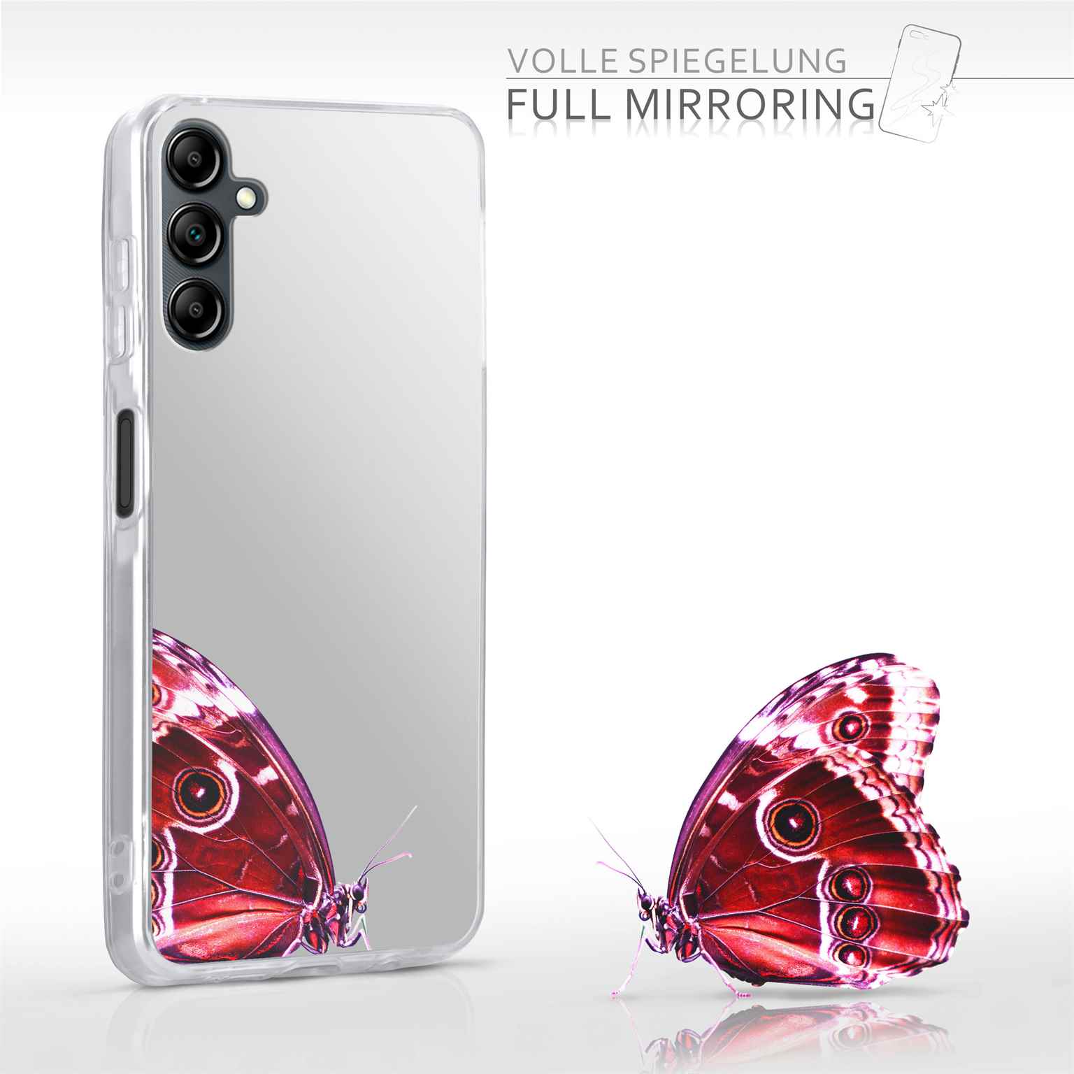 moex Mirror Case Samsung Galaxy A14 5G Spiegelhülle – Weiteres Produktbild 3
