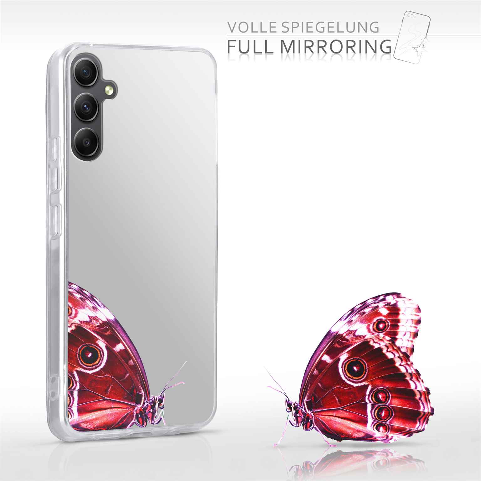 moex Mirror Case Samsung Galaxy A34 5G Spiegelhülle – Weiteres Produktbild 4 moex Mirror Case Samsung Galaxy A34 5G Spiegelhülle – Weiteres Produktbild 4