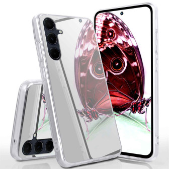 moex Mirror Case Samsung Galaxy A35 5G Spiegelhülle – Silber moex Mirror Case Samsung Galaxy A35 5G Spiegelhülle – Silber