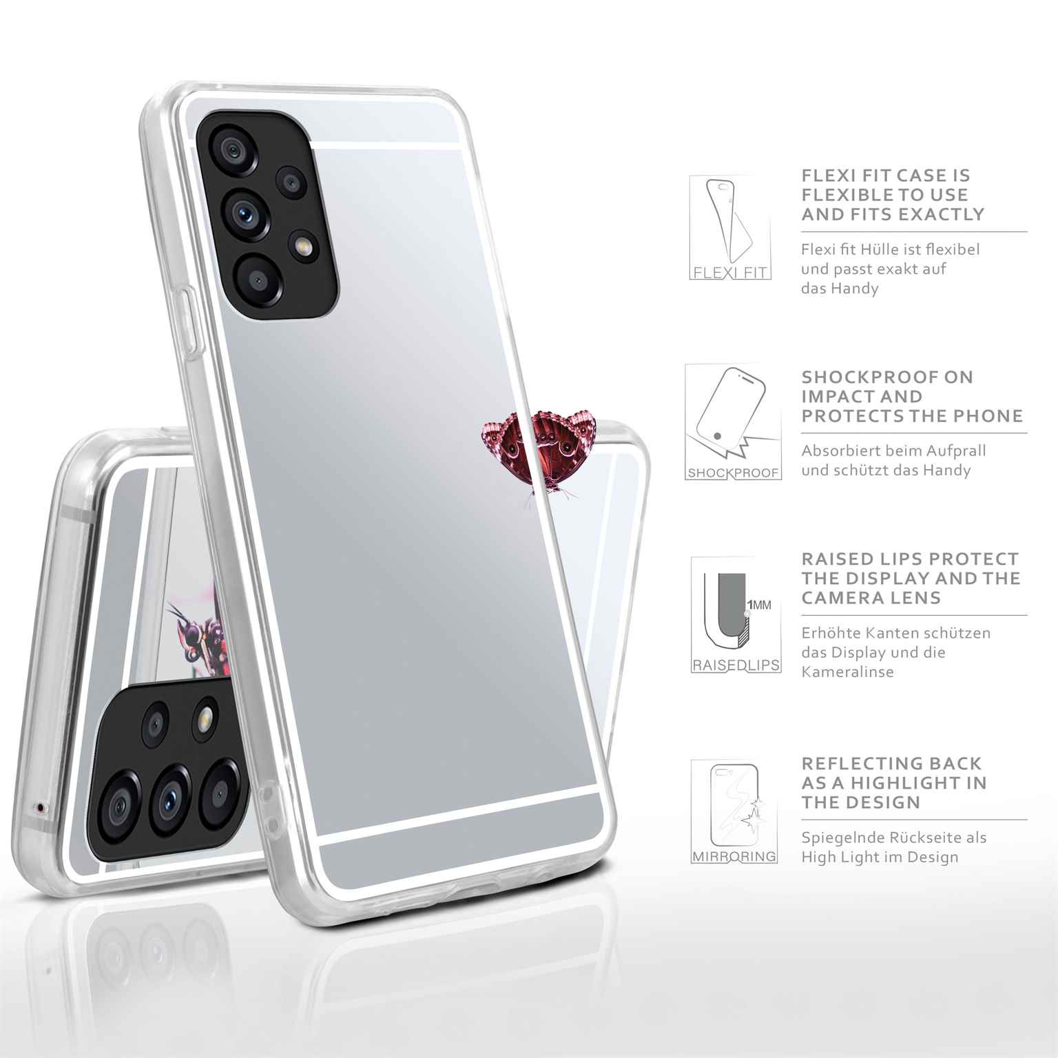 moex Mirror Case Samsung Galaxy A53 5G Spiegelhülle – Weiteres Produktbild 2 moex Mirror Case Samsung Galaxy A53 5G Spiegelhülle – Weiteres Produktbild 2