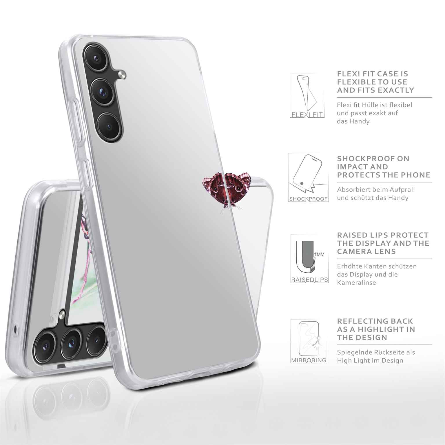 moex Mirror Case Samsung Galaxy A55 5G Spiegelhülle – Weiteres Produktbild 2 moex Mirror Case Samsung Galaxy A55 5G Spiegelhülle – Weiteres Produktbild 2