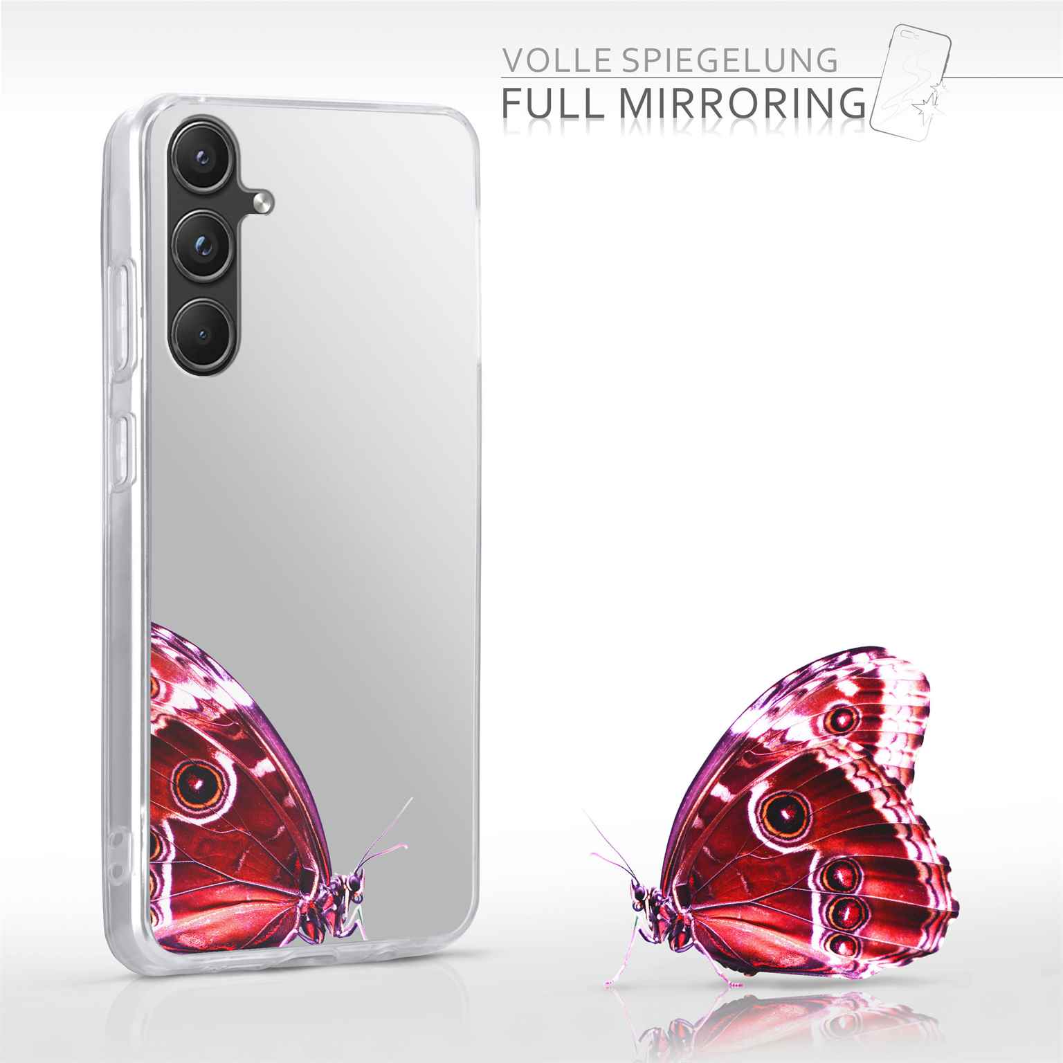 moex Mirror Case Samsung Galaxy A55 5G Spiegelhülle – Weiteres Produktbild 4 moex Mirror Case Samsung Galaxy A55 5G Spiegelhülle – Weiteres Produktbild 4