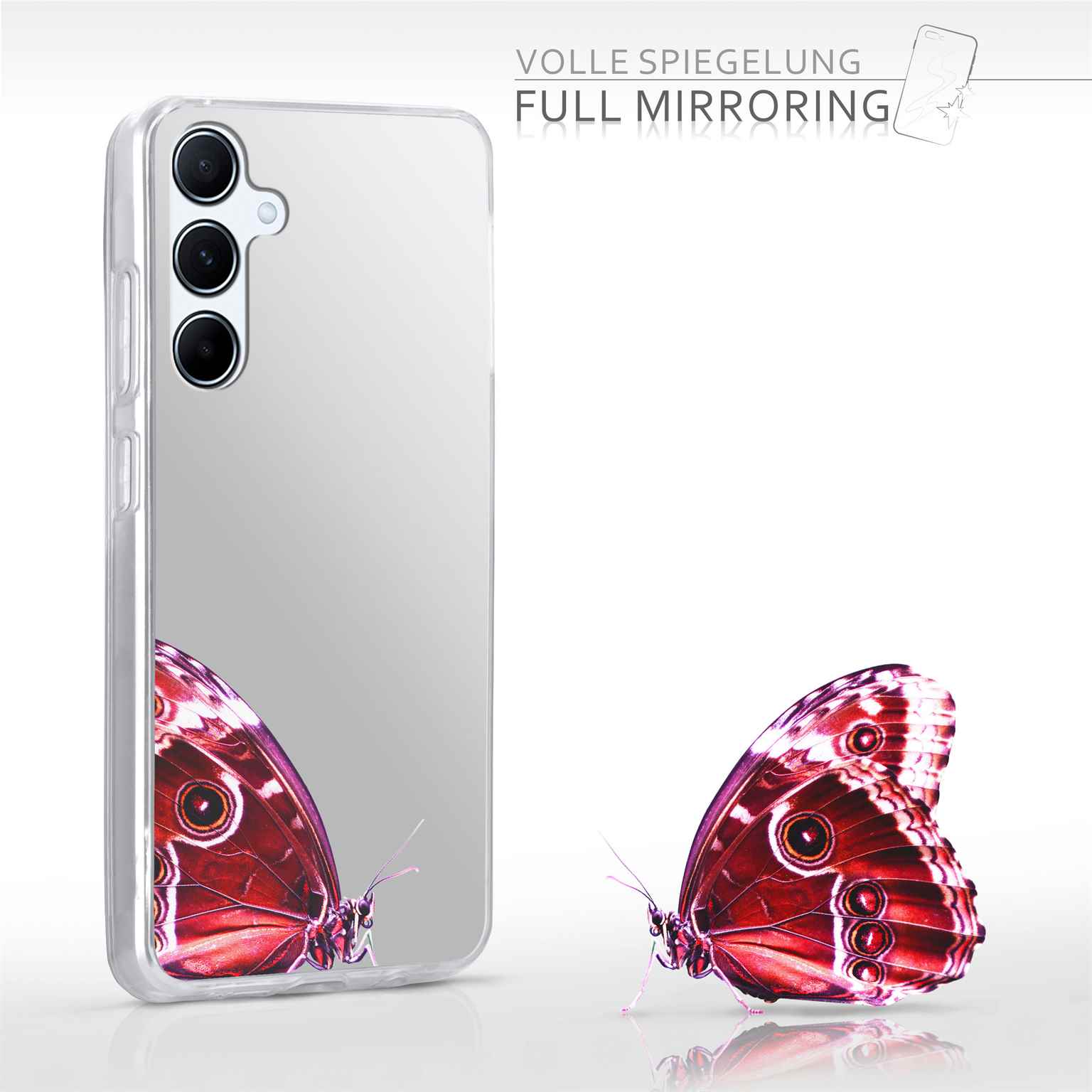 moex Mirror Case Samsung Galaxy A56 5G Spiegelhülle – Weiteres Produktbild 4