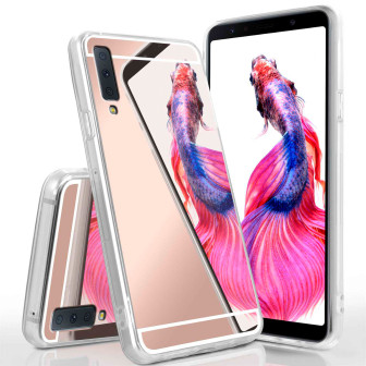 moex Mirror Case Samsung Galaxy A7 (2018) Spiegelhülle – Rose-Gold moex Mirror Case Samsung Galaxy A7 (2018) Spiegelhülle – Rose-Gold