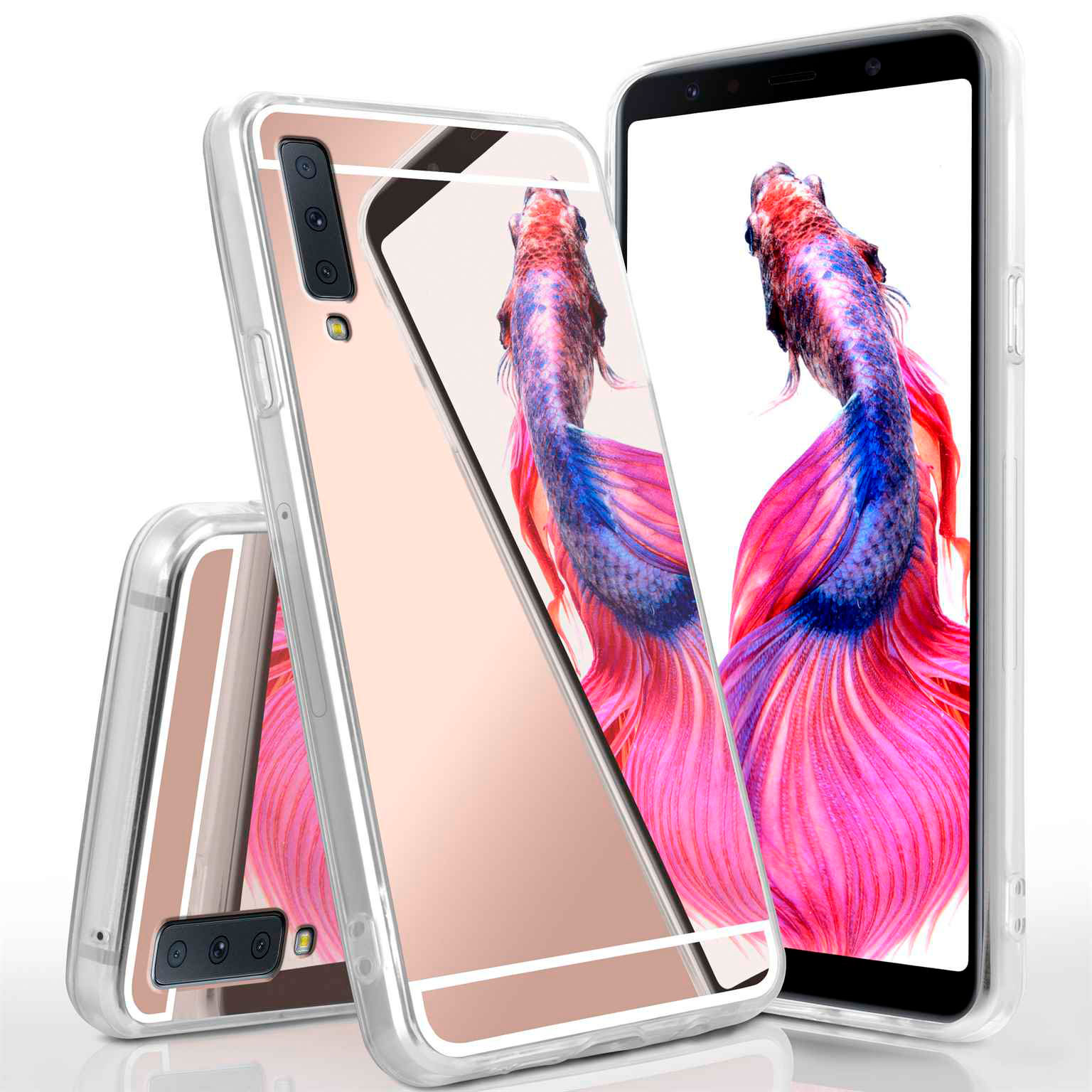 moex Mirror Case Samsung Galaxy A7 (2018) Spiegelhülle – Weiteres Produktbild 1 moex Mirror Case Samsung Galaxy A7 (2018) Spiegelhülle – Weiteres Produktbild 1