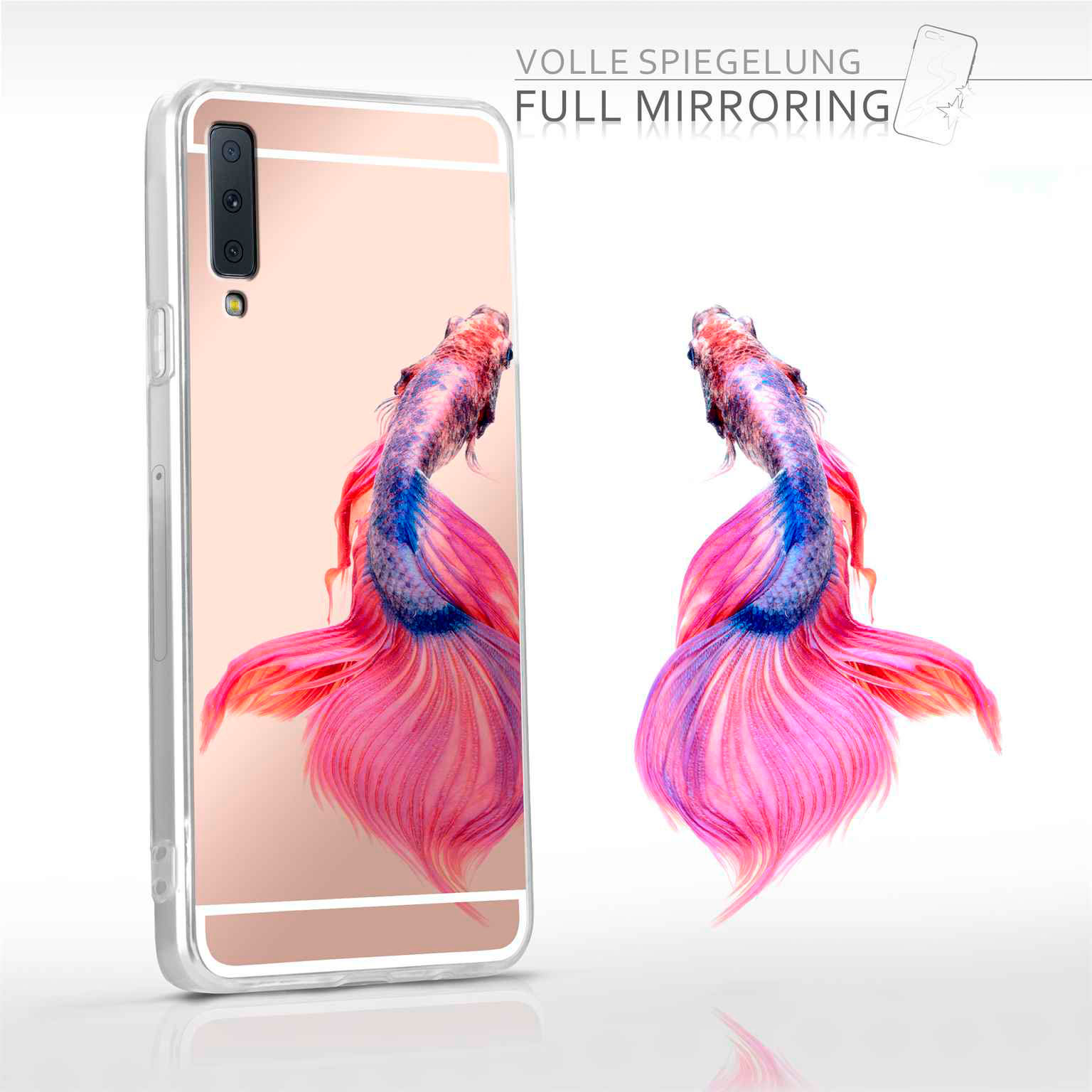moex Mirror Case Samsung Galaxy A7 (2018) Spiegelhülle – Weiteres Produktbild 3