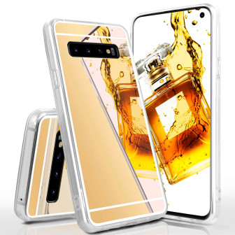 moex moex Mirror Case Samsung Galaxy S10 Spiegelhülle – Gold