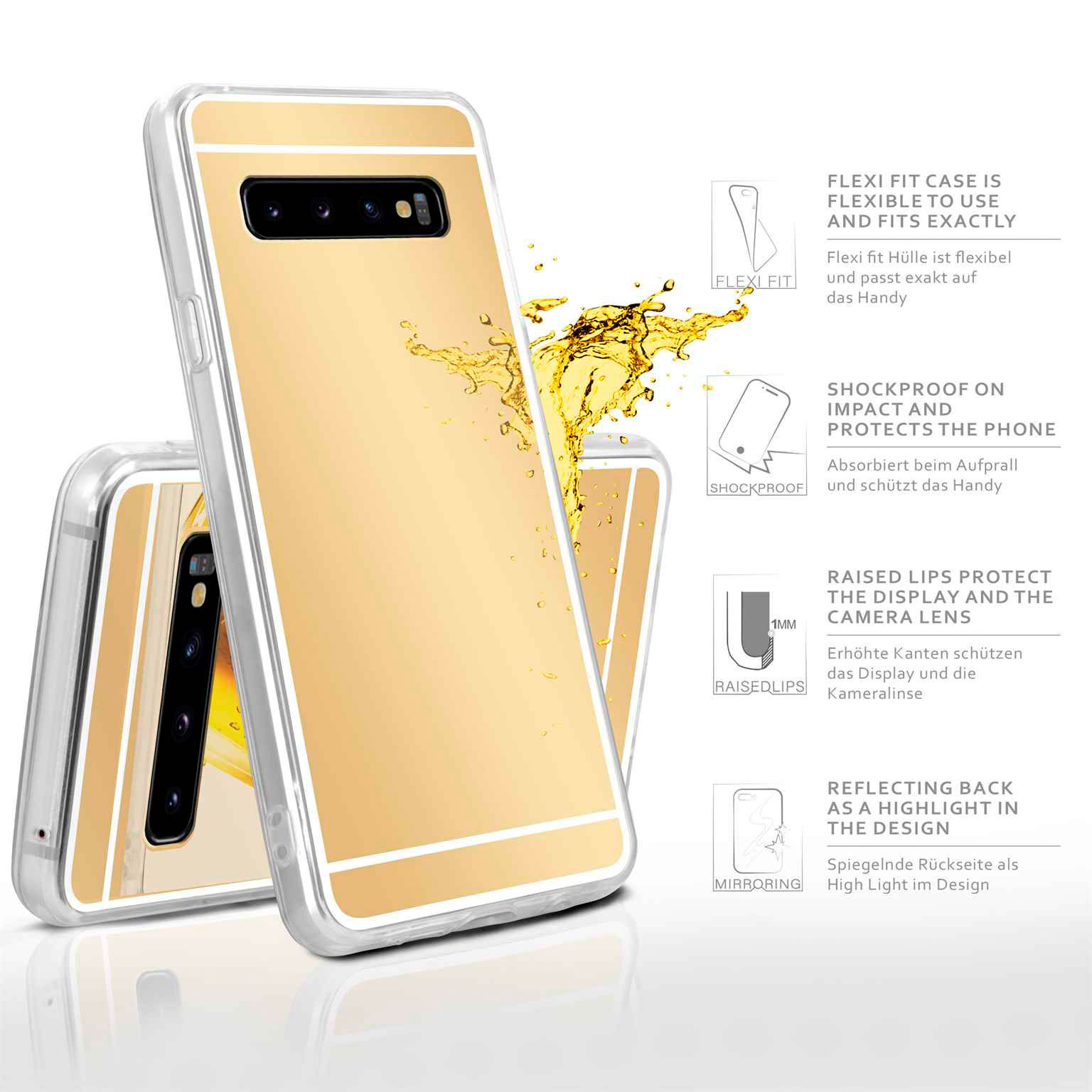 moex Mirror Case Samsung Galaxy S10 Spiegelhülle – Weiteres Produktbild 2