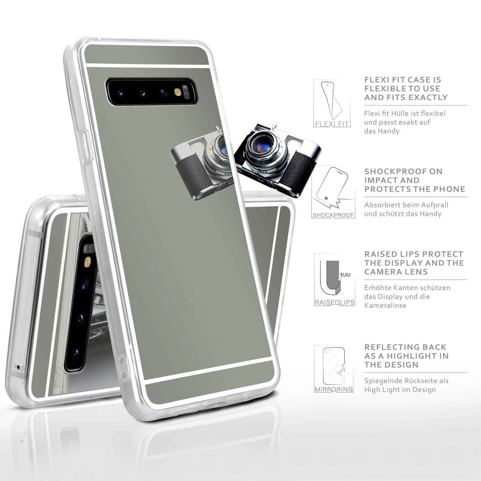 moex Mirror Case Samsung Galaxy S10 Spiegelhülle – Weiteres Produktbild 2