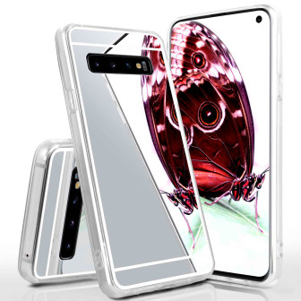 moex Mirror Case Samsung Galaxy S10 Spiegelhülle – Silber moex Mirror Case Samsung Galaxy S10 Spiegelhülle – Silber