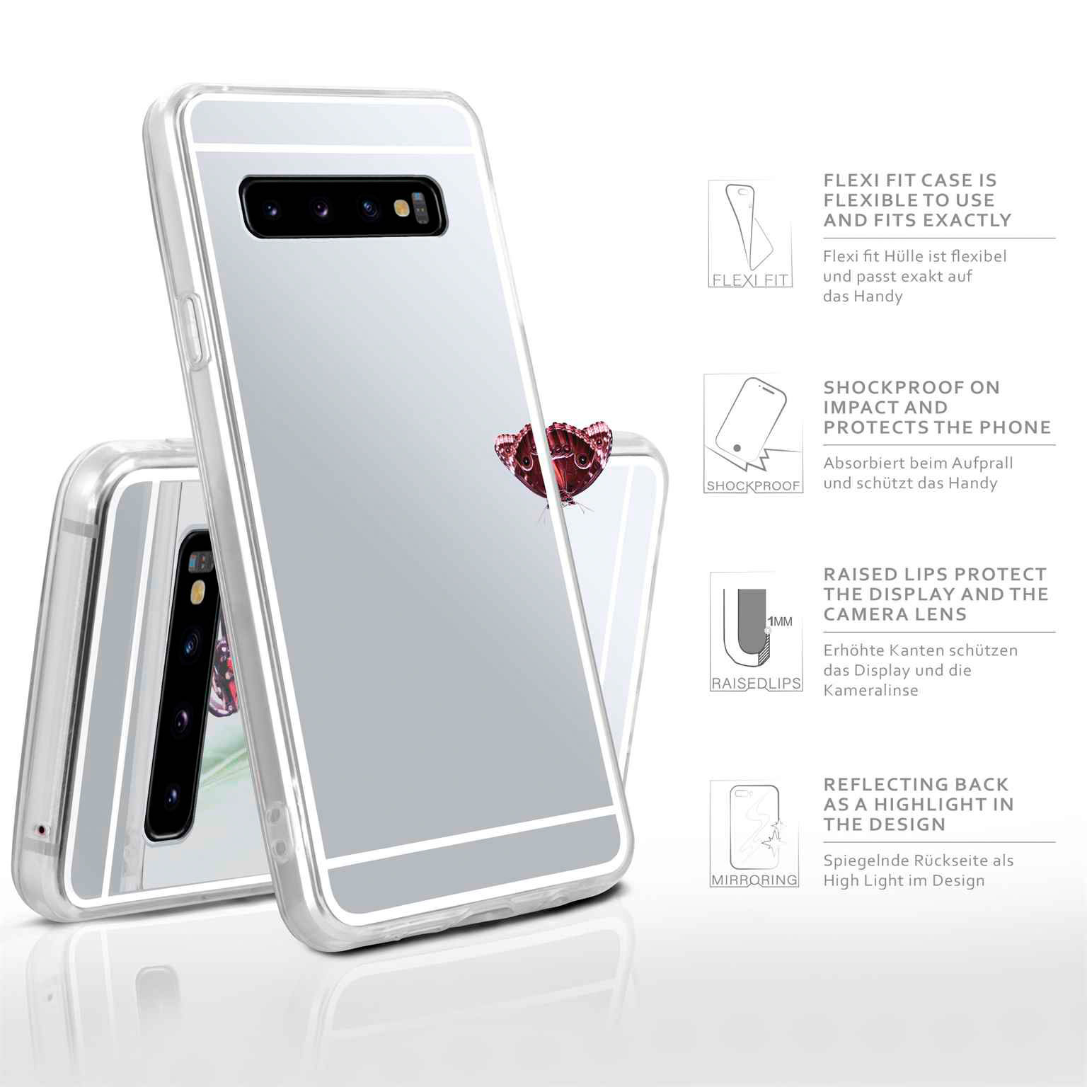 moex Mirror Case Samsung Galaxy S10 Spiegelhülle – Weiteres Produktbild 2 moex Mirror Case Samsung Galaxy S10 Spiegelhülle – Weiteres Produktbild 2