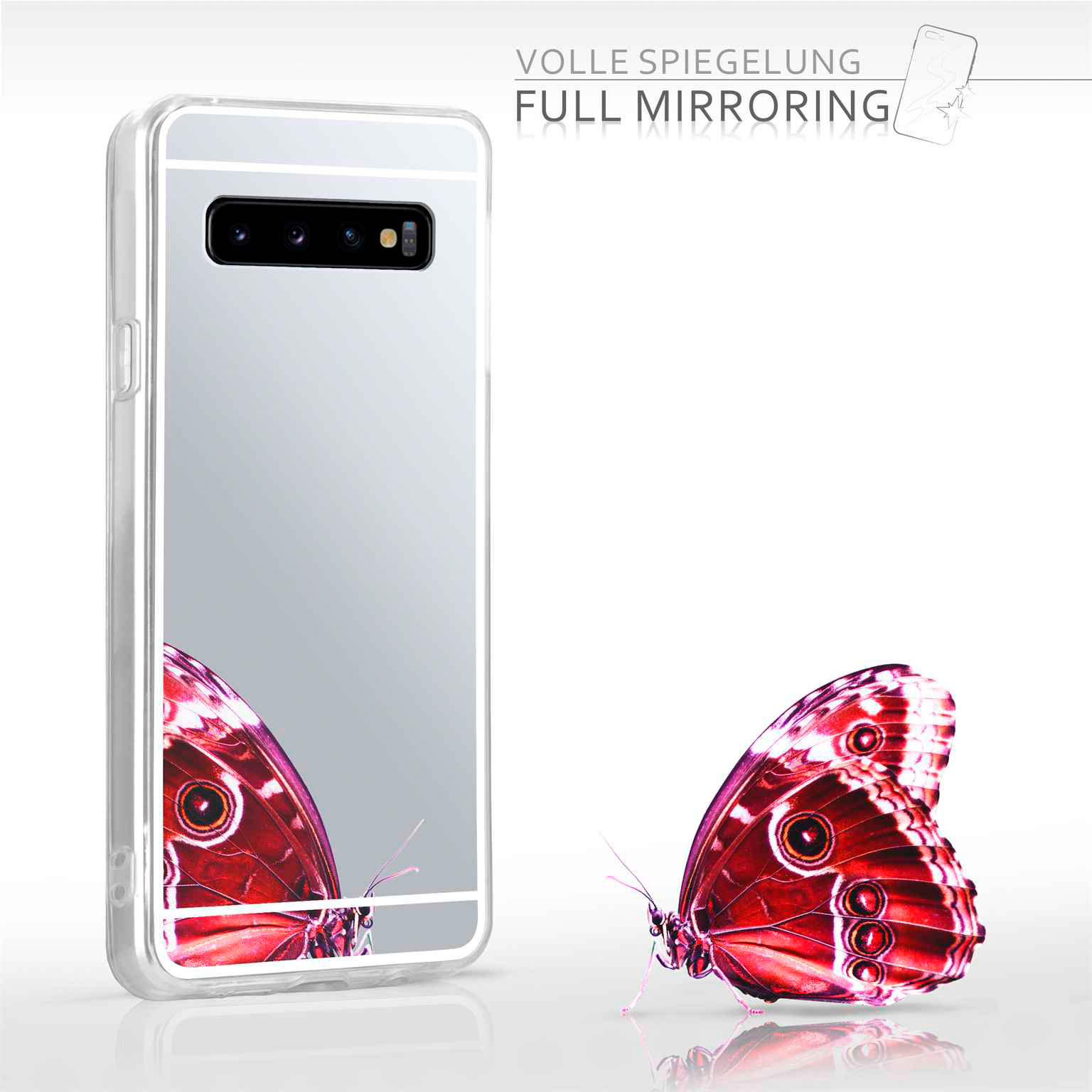 moex Mirror Case Samsung Galaxy S10 Spiegelhülle – Weiteres Produktbild 4 moex Mirror Case Samsung Galaxy S10 Spiegelhülle – Weiteres Produktbild 4